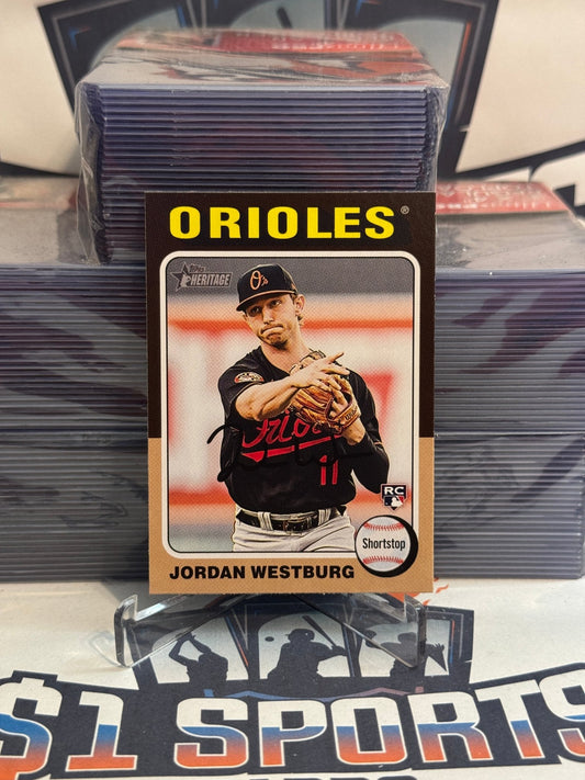 2024 Topps Heritage Jordan Westburg Rookie #229