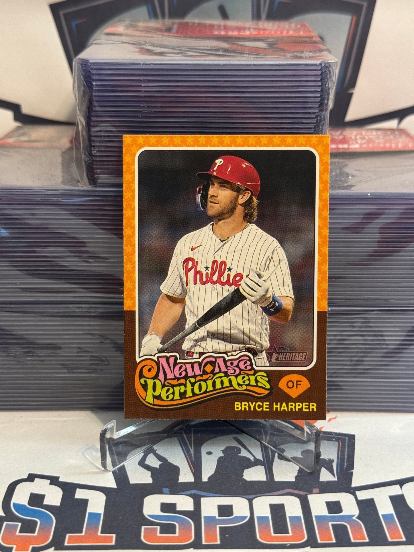 2024 Topps Heritage (New Age Performer) Bryce Harper #NAP - 14