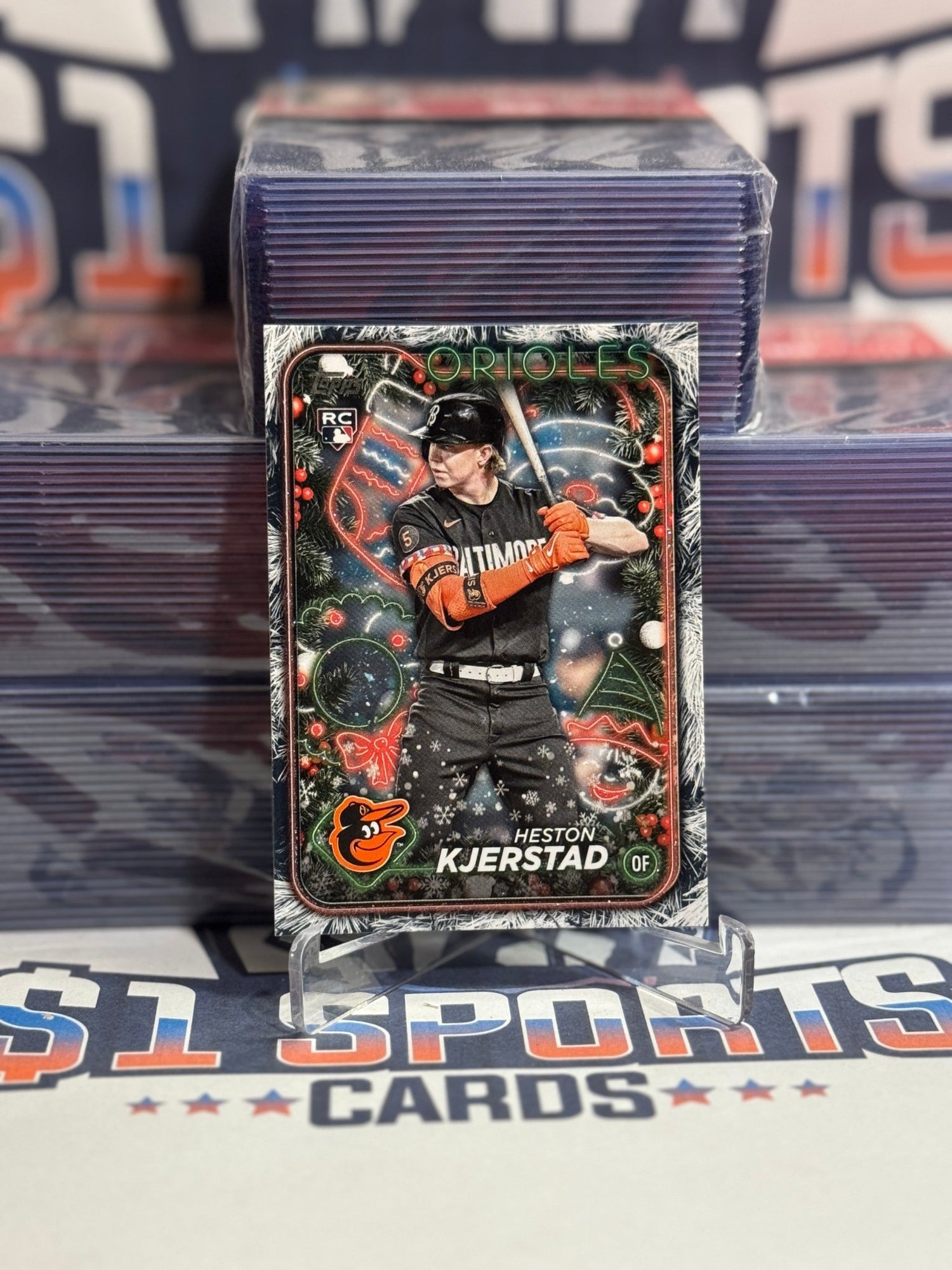 2024 Topps Holiday (Black) Heston Kjerstad Rookie H171