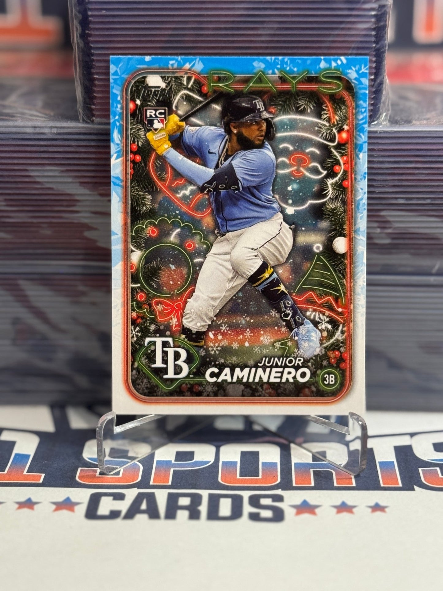 2024 Topps Holiday Junior Caminero Rookie #h25