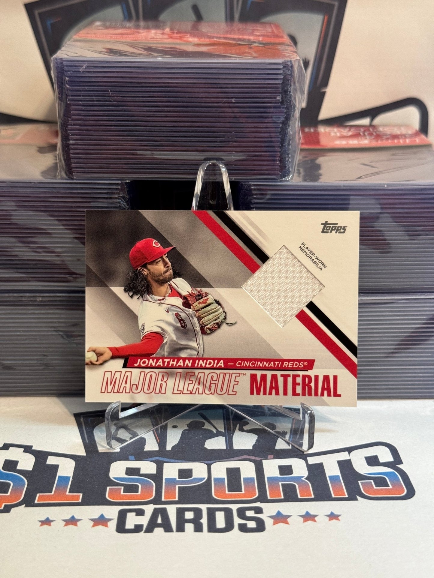 2024 Topps (Major League Materials Relic) Jonathan India #MLM - JI