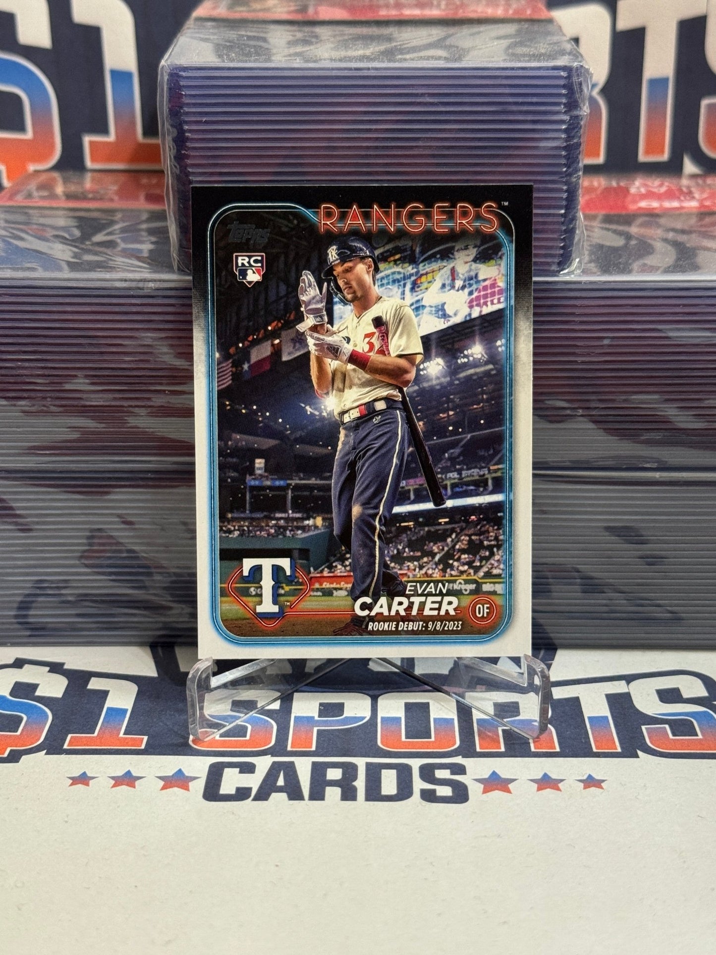 2024 Topps (MLB Debut) Evan Carter Rookie #US58