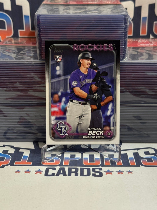 2024 Topps (MLB Debut) Jordan Beck Rookie #US198