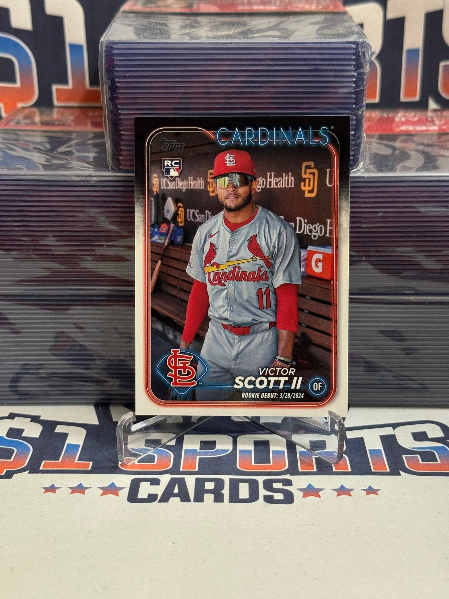 2024 Topps (MLB Debut) Victor Scott Rookie #US77