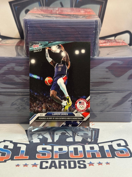 2024 Topps Now (Team USAB MVP) LeBron James #30