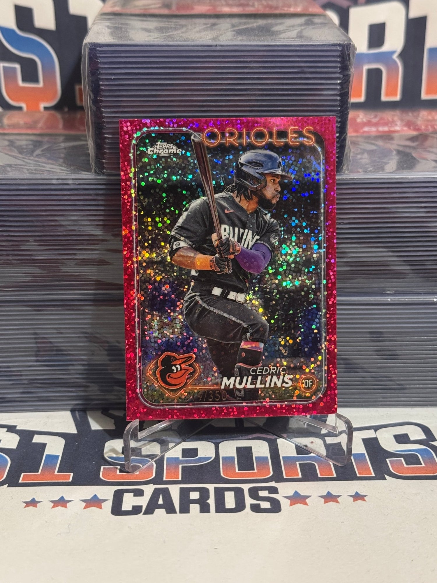 2024 Topps (Pink Speckle Refractor 319/350) Cedric Mullins #82