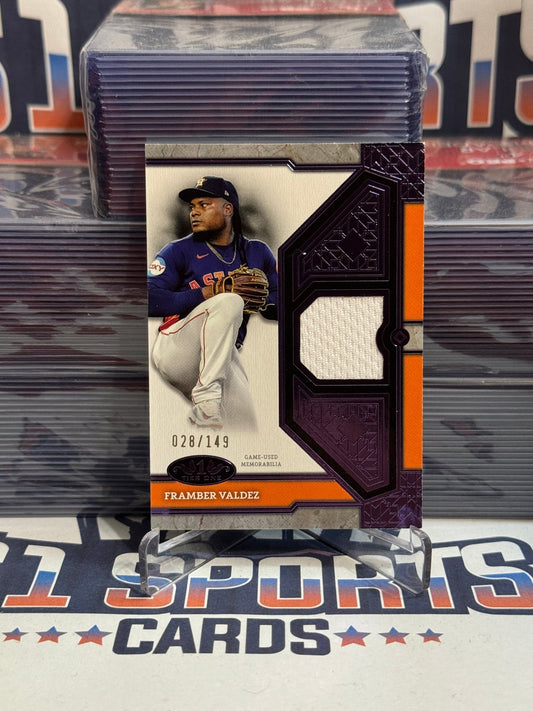 2024 Topps Tier One (Purple, Game - Used Relic 28/149) Framber Valdez #TIR - FV