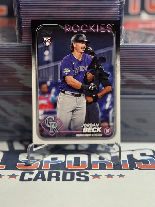 2024 Topps Update (MLB Debut) Jordan Beck Rookie #US198