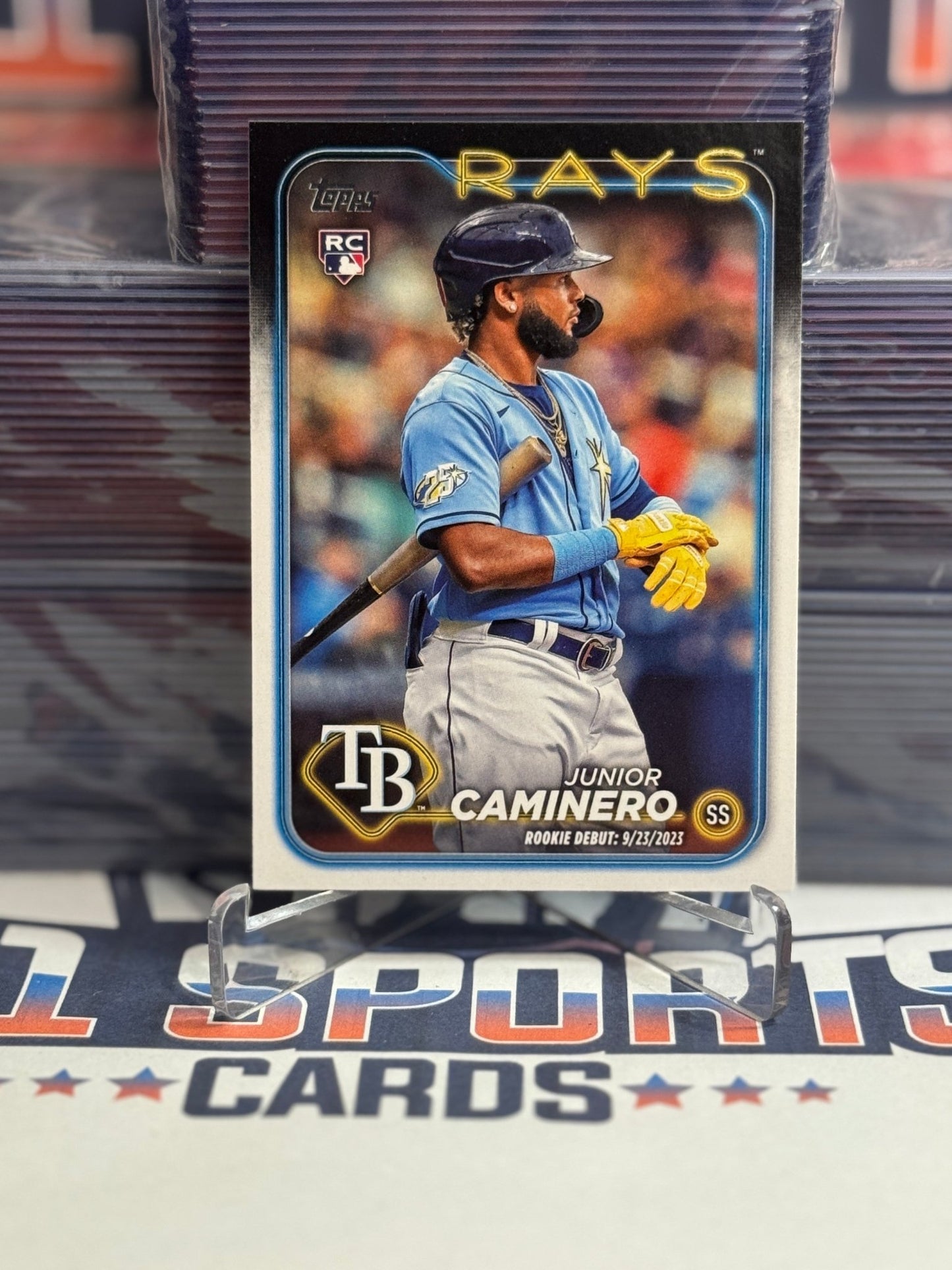 2024 Topps Update (MLB Debut) Junior Caminero Rookie #US223