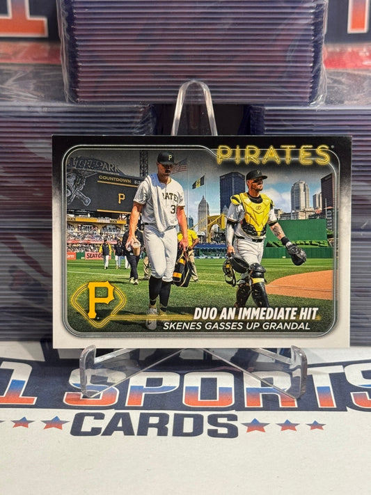 2024 Topps Update (Veteran Combos) Paul Skeens (Rookie) & Yasmani Grandal #US160