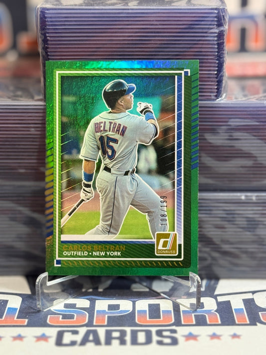 2025 Donruss (Green Foil 108/199) Carlos Beltran 4