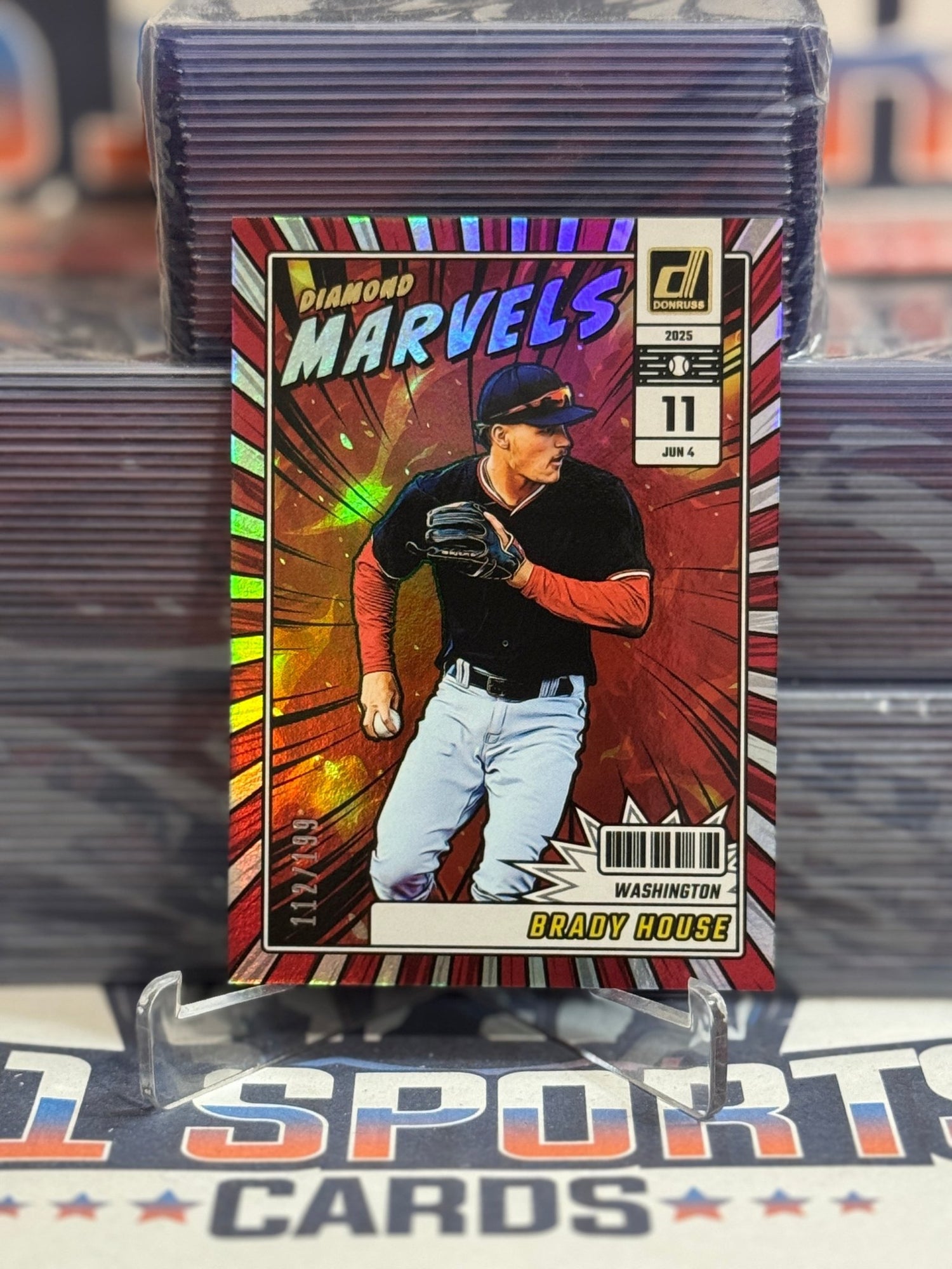 2025 Donruss (Holo, Diamond Marvels 112/199) Brady House 12