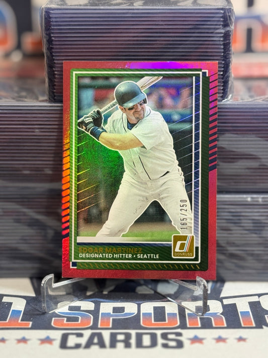 2025 Donruss (Red Foil 165/250) Edgar Martinez 10