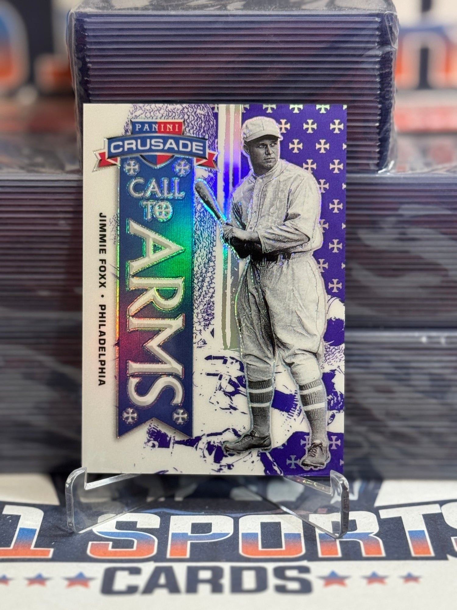 2025 Panini Crusade (Purple Prizm, Call to Arms 100/149) Jimmie Foxx 13