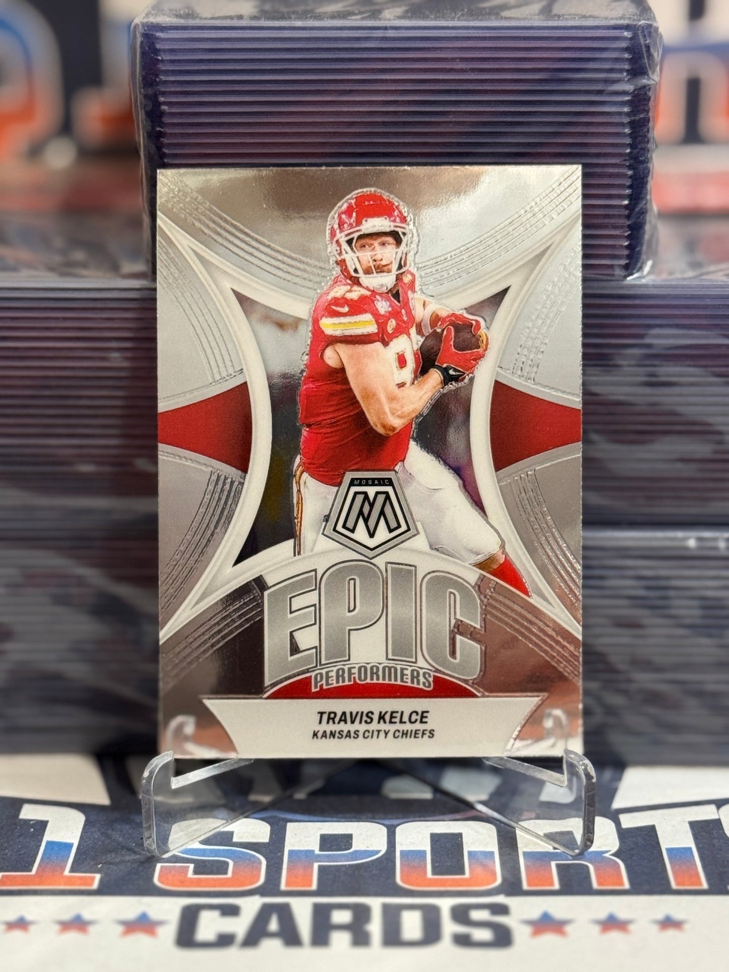 2025 Panini Mosaic (Epic Performers) Travis Kelce EP - TK
