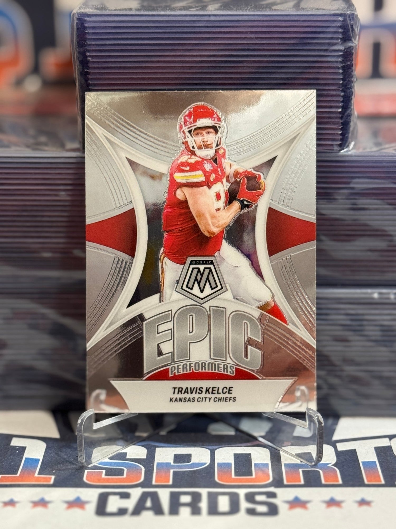 2025 Panini Mosaic (Epic Performers) Travis Kelce EP - TK