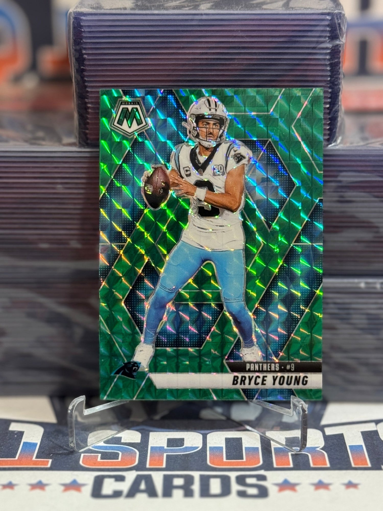2025 Panini Mosaic (Green Prizm) Bryce Young 86