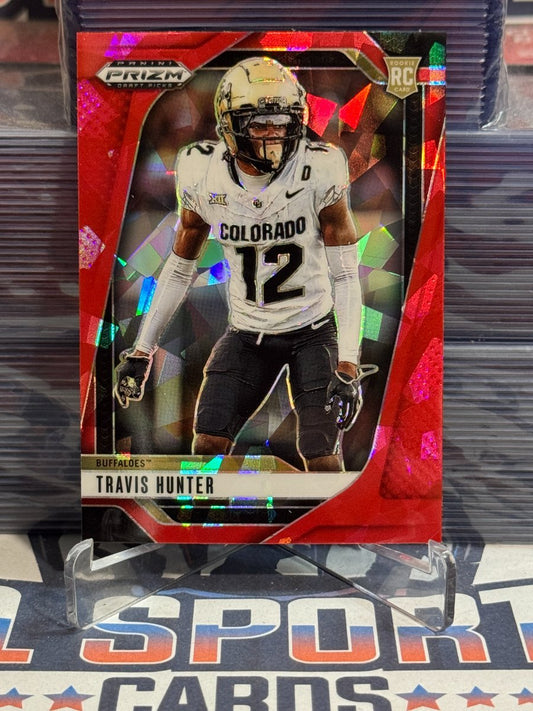 2025 Panini Prizm Draft Picks (Red Ice Prizm) Travis Hunter Rookie 20