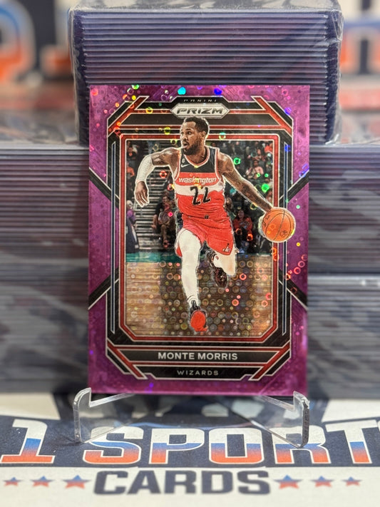 2025 Panini Prizm (Purple Disco Prizm 22/75) Monte Morris 171