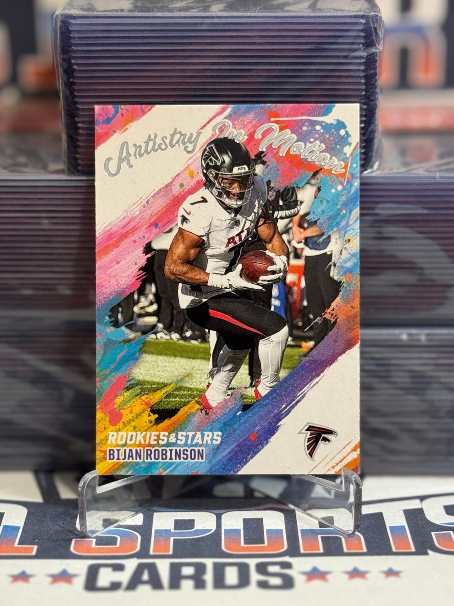 2025 Panini Rookies & Stars (Artistry In Motion) Bijan Robinson 1