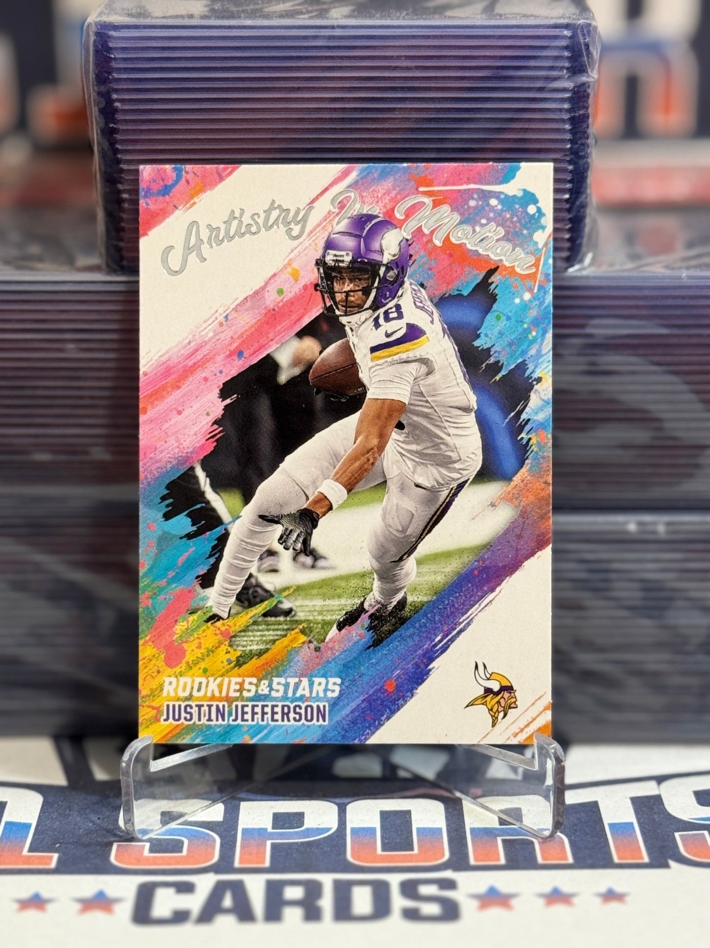 2025 Panini Rookies & Stars (Artistry In Motion) Justin Jefferson 13