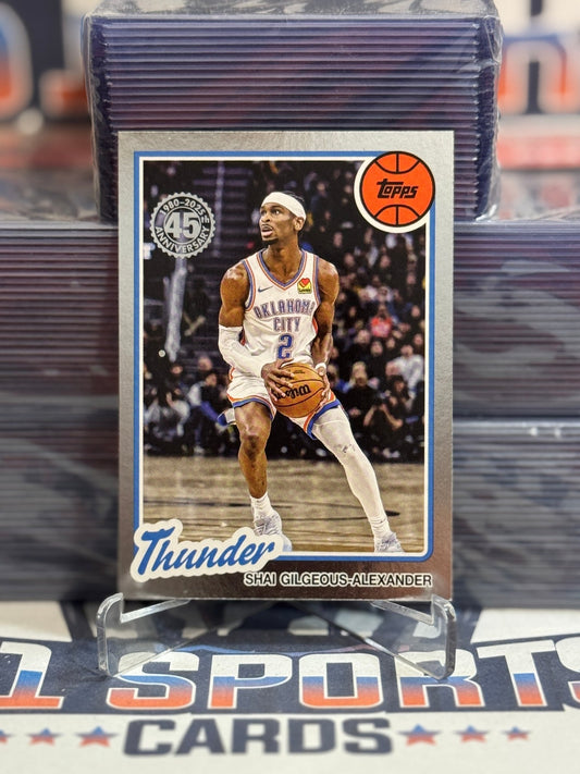 2025 Topps (40th Anniversary Foil) Shai Gilgeous - Alexander 80BK - 91