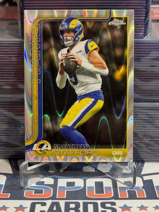 2025 Topps Chrome (BUYBACK! Ray Wave Refractor) Matthew Stafford #169