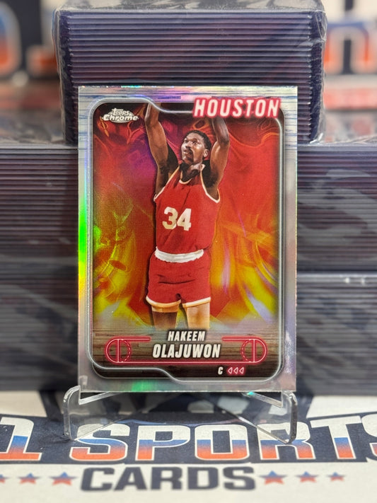 2025 Topps Chrome (Refractor) Hakeem Olajuwon 115