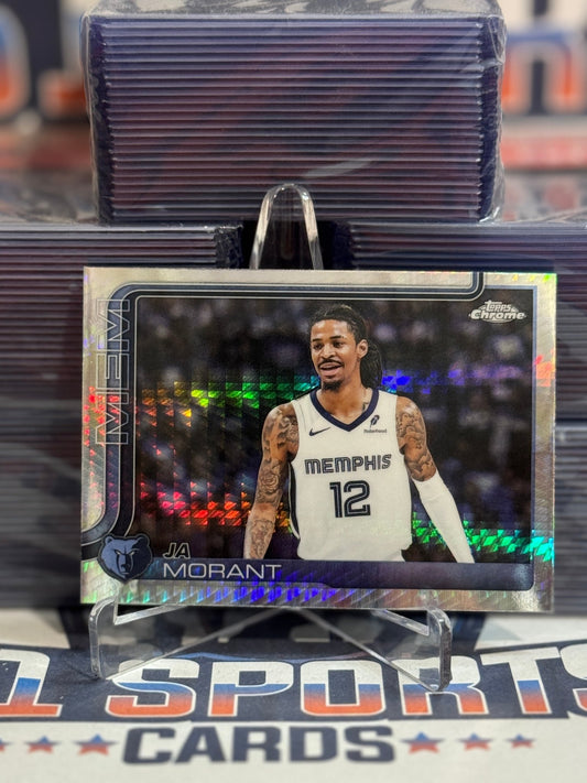 2025 Topps Chrome (X - Fractor) Ja Morant 158
