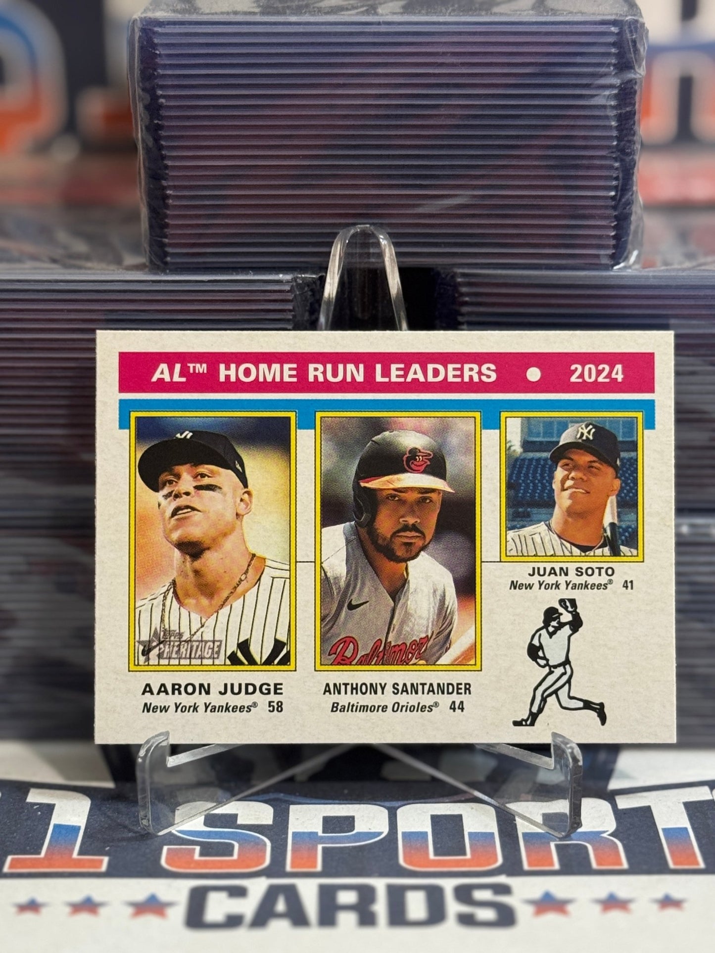 2025 Topps Heritage (Home Run Leaders) Aaron Judge, Juan Soto, Anthony Santander 194