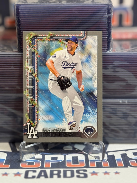 2025 Topps Holiday (Glitter) Clayton Kershaw H126