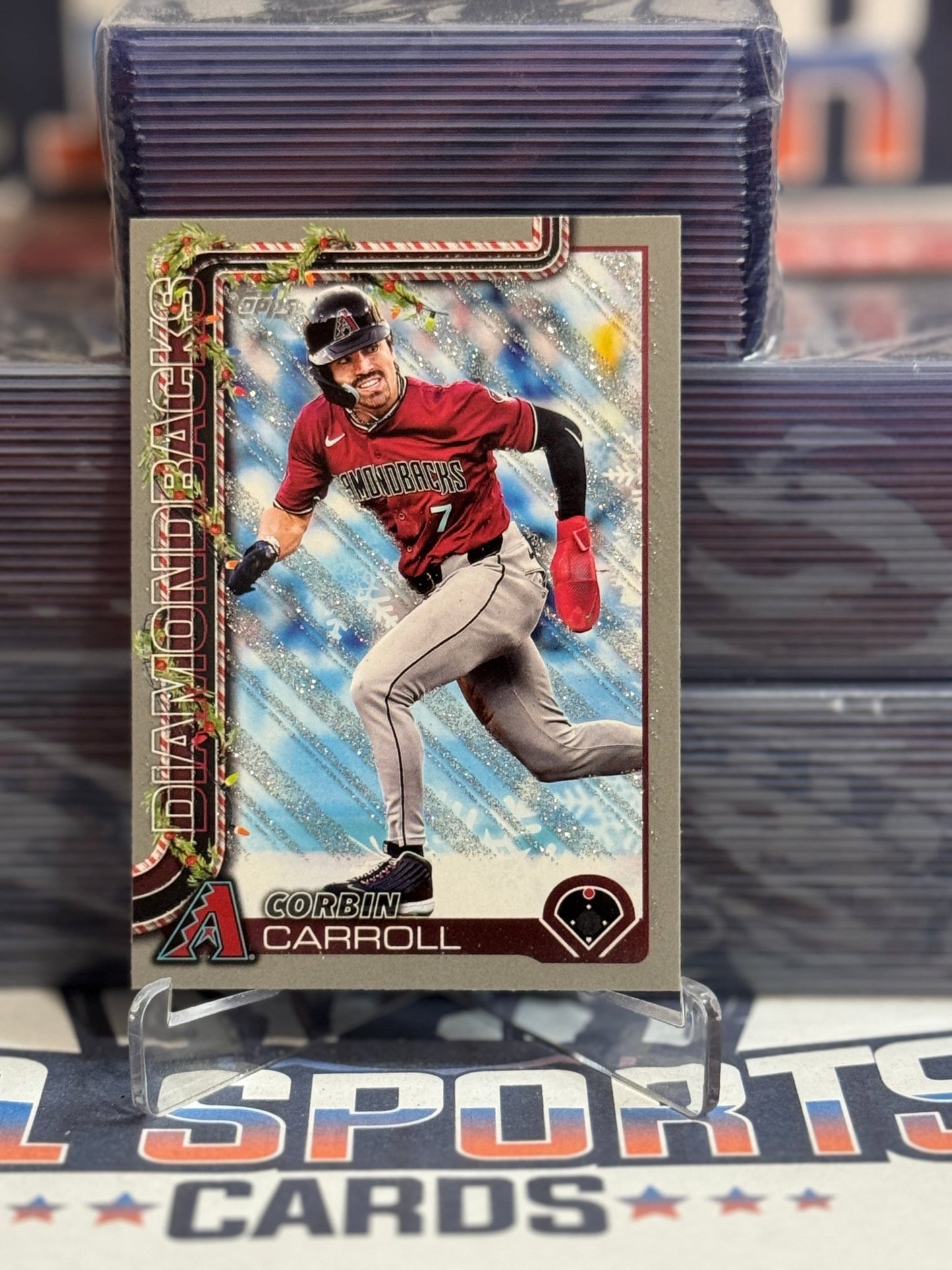2025 Topps Holiday (Glitter) Corbin Carroll H158
