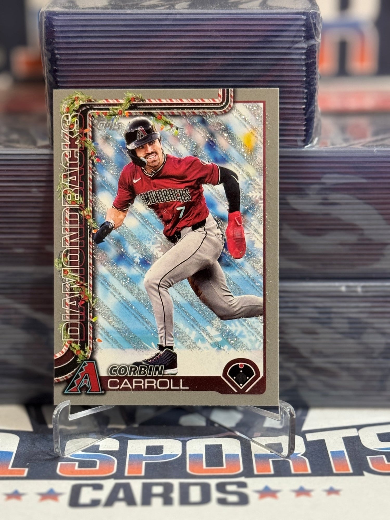 2025 Topps Holiday (Glitter) Corbin Carroll H158