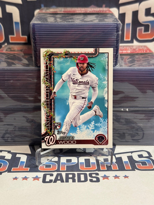 2025 Topps Holiday James Wood Rookie H94