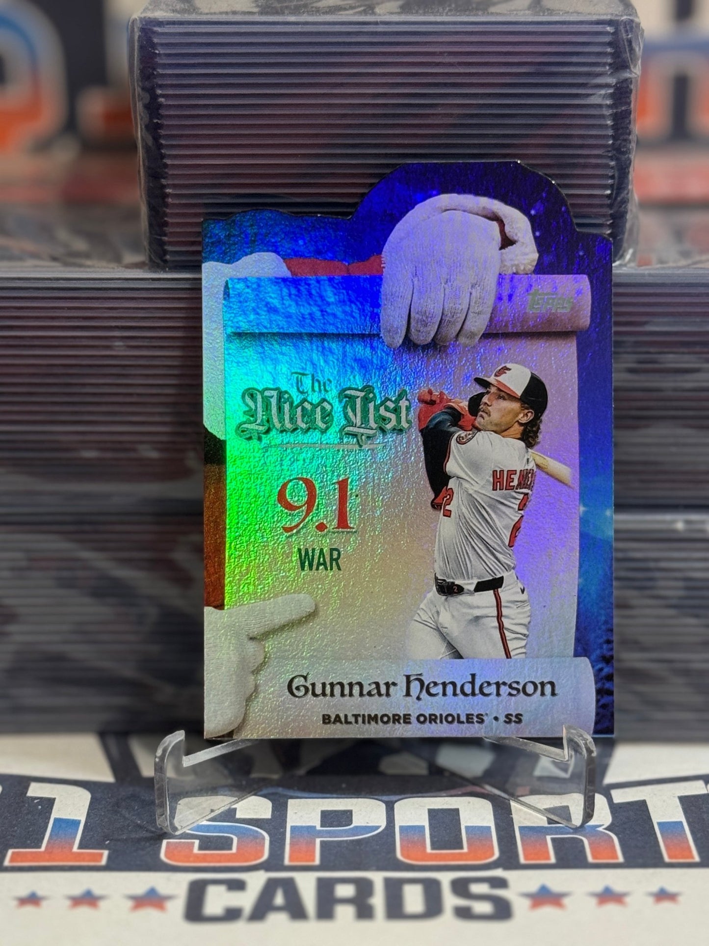 2025 Topps (Making The Nice List Die Cut) Gunnar Henderson MNL - 16