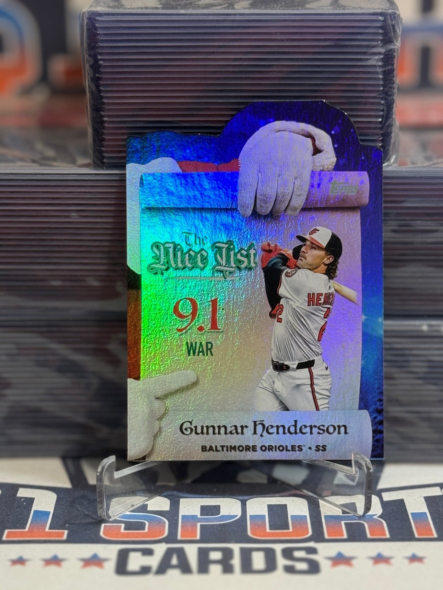 2025 Topps (Making The Nice List Die Cut) Gunnar Henderson MNL - 16