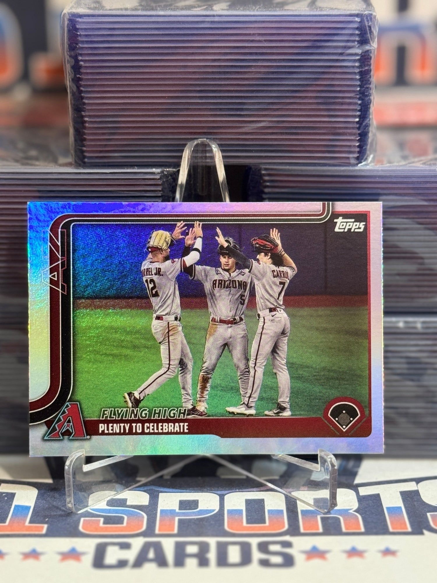2025 Topps (Rainbow Foil, Diamondbacks Team Card) Corbin Carroll 297