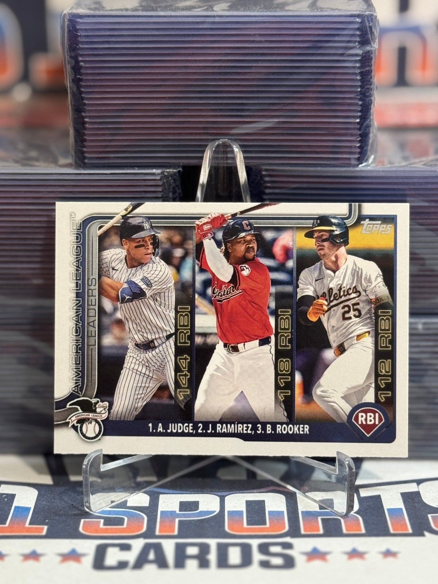 2025 Topps (RBI Leaders) Aaron Judge, Jose Ramirez, Brent Rooker 29