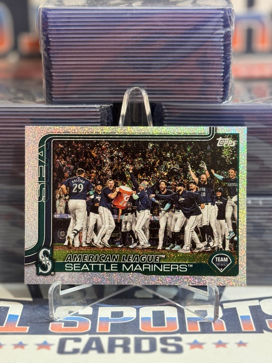 2025 Topps (Sandglitter Foil, Mariners Team Card) Cal Raleigh 96