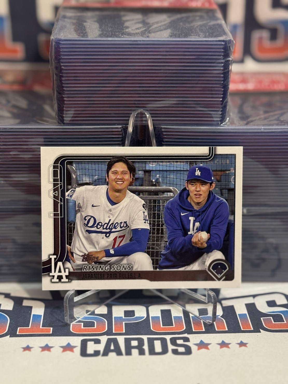 2025 Topps Update (Veteran Combos) Shohei Ohtani & Roki Sasaki US269