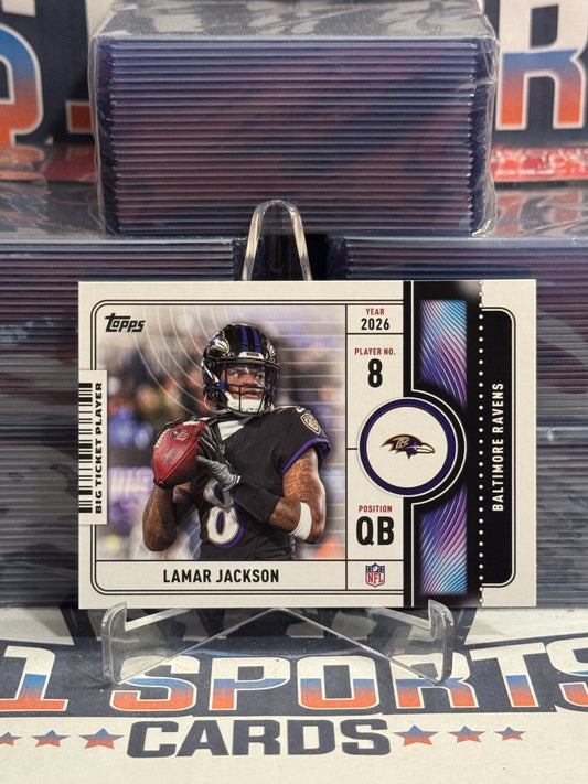 2026 Topps (Big Ticket Players) Lamar Jackson BTP-6