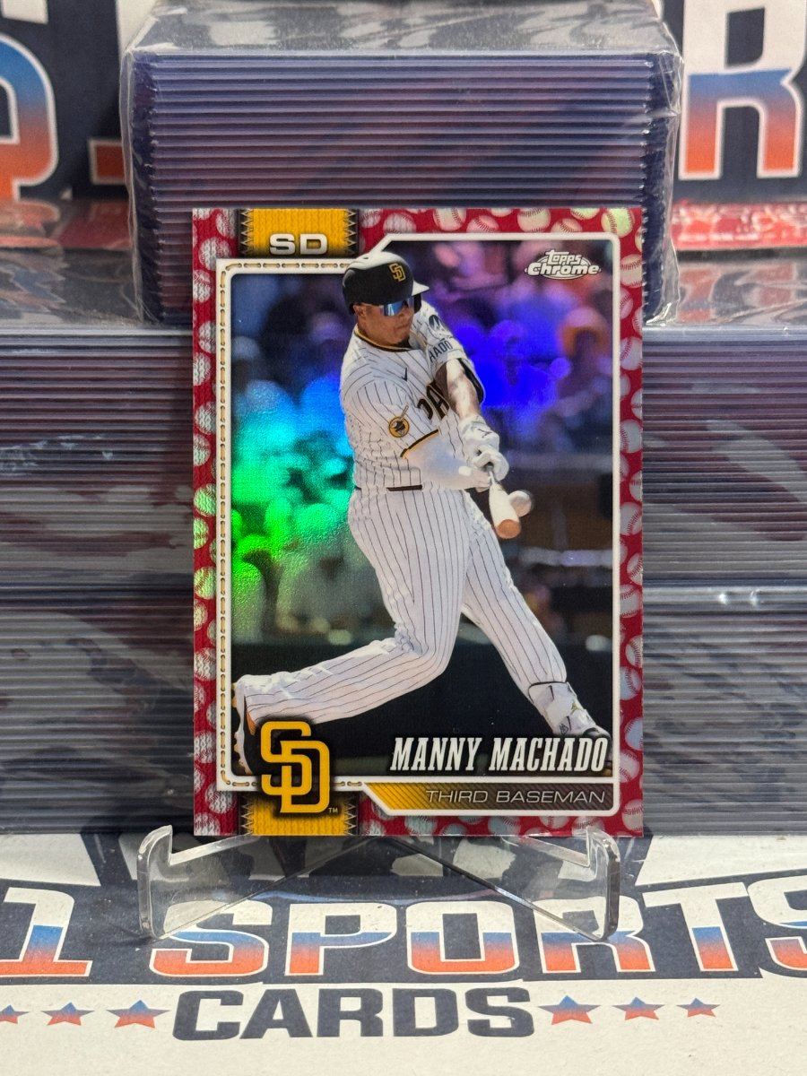 2026 Topps Chrome (Baseball Seams Refractor) Manny Machado #154