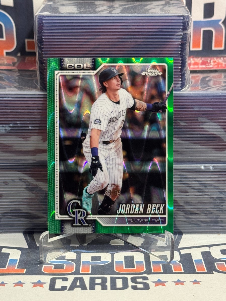 2026 Topps Chrome (Green RayWave Refractor 29/99) Jordan Beck #226