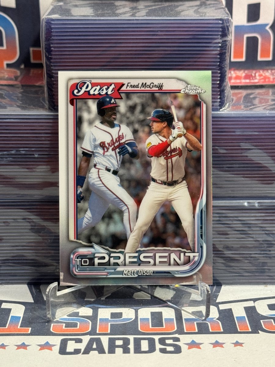 2026 Topps Chrome (Past to Present) Fred McGriff & Matt Olson # PTP-25