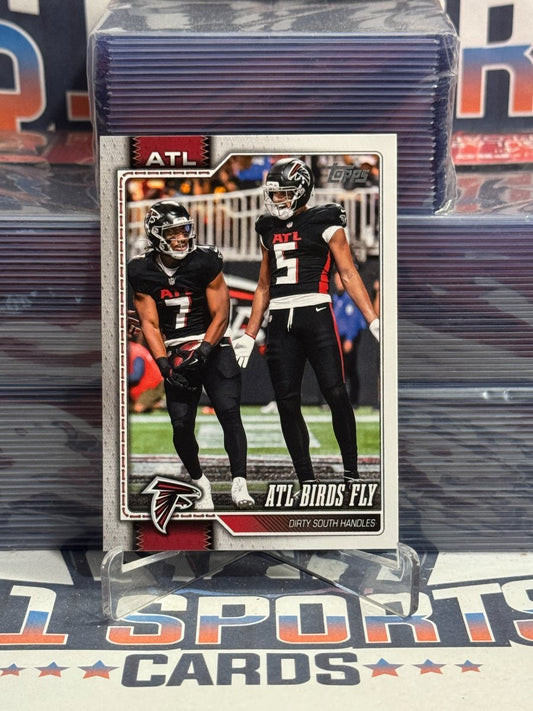 2026 Topps (Falcons Team Card) Bijan Robinson & Drake London 298