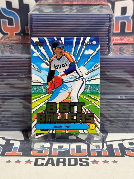 2026 Topps (Foil, 8-Bit Ballers) Nolan Ryan #BB-15