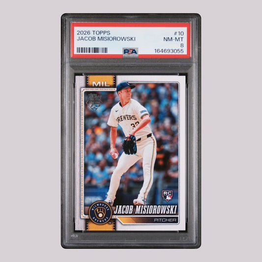 2026 Topps Jacob Misiorowski Rookie 10 - PSA 8