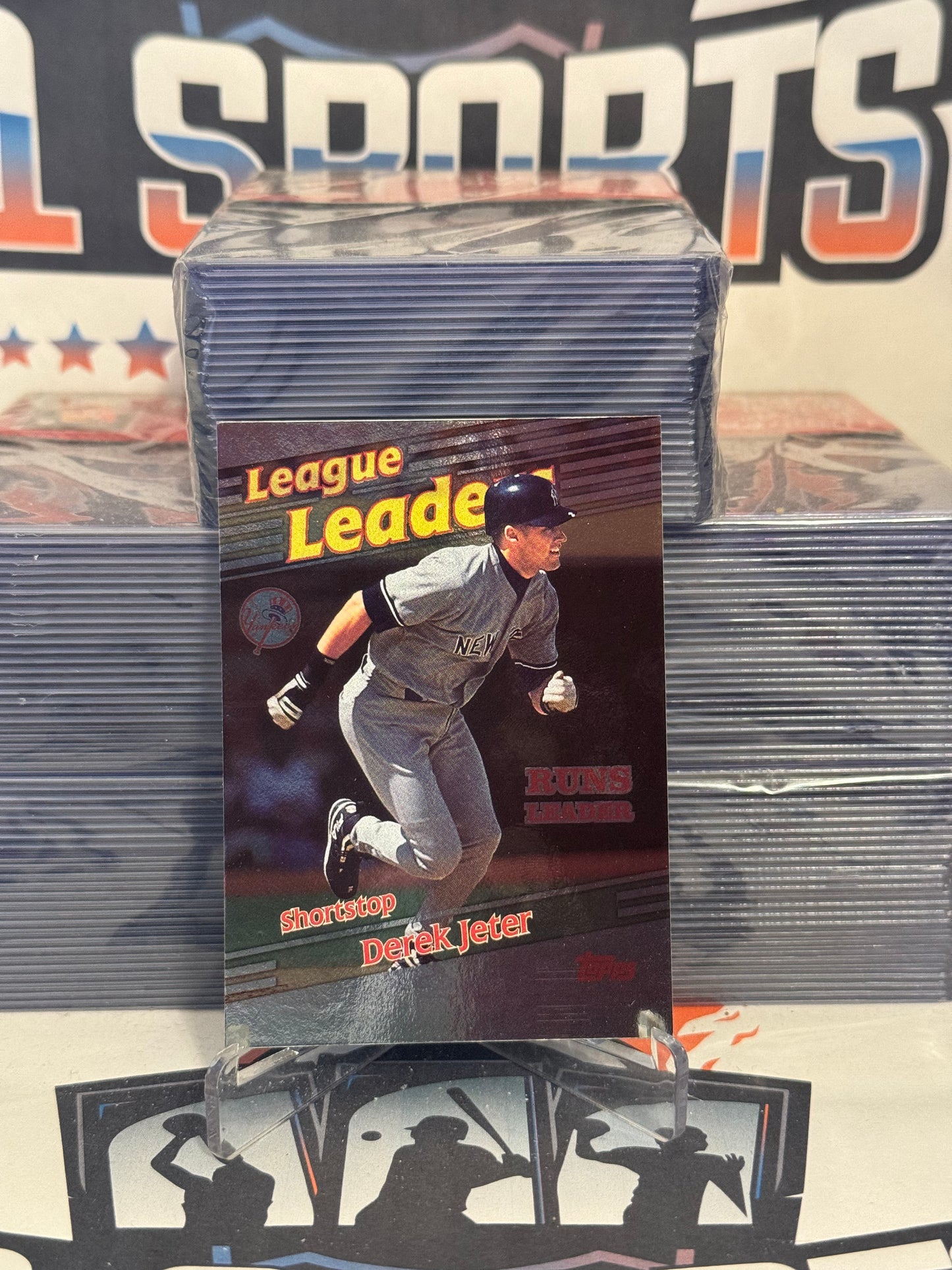 1998 Topps (League Leader) Derek Jeter #230