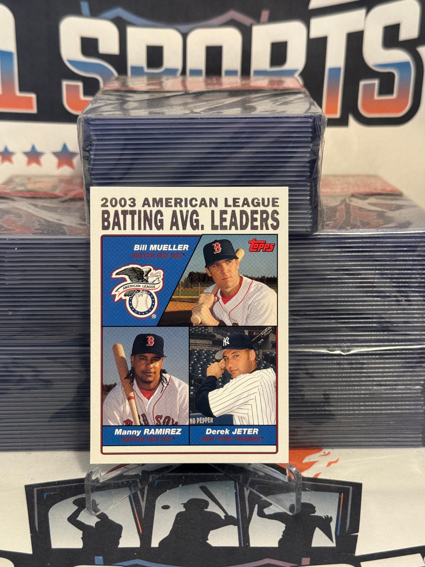 2003 Topps (Batting Average Leaders) Derek Jeter, Bill Mueller, Manny Ramirez #337