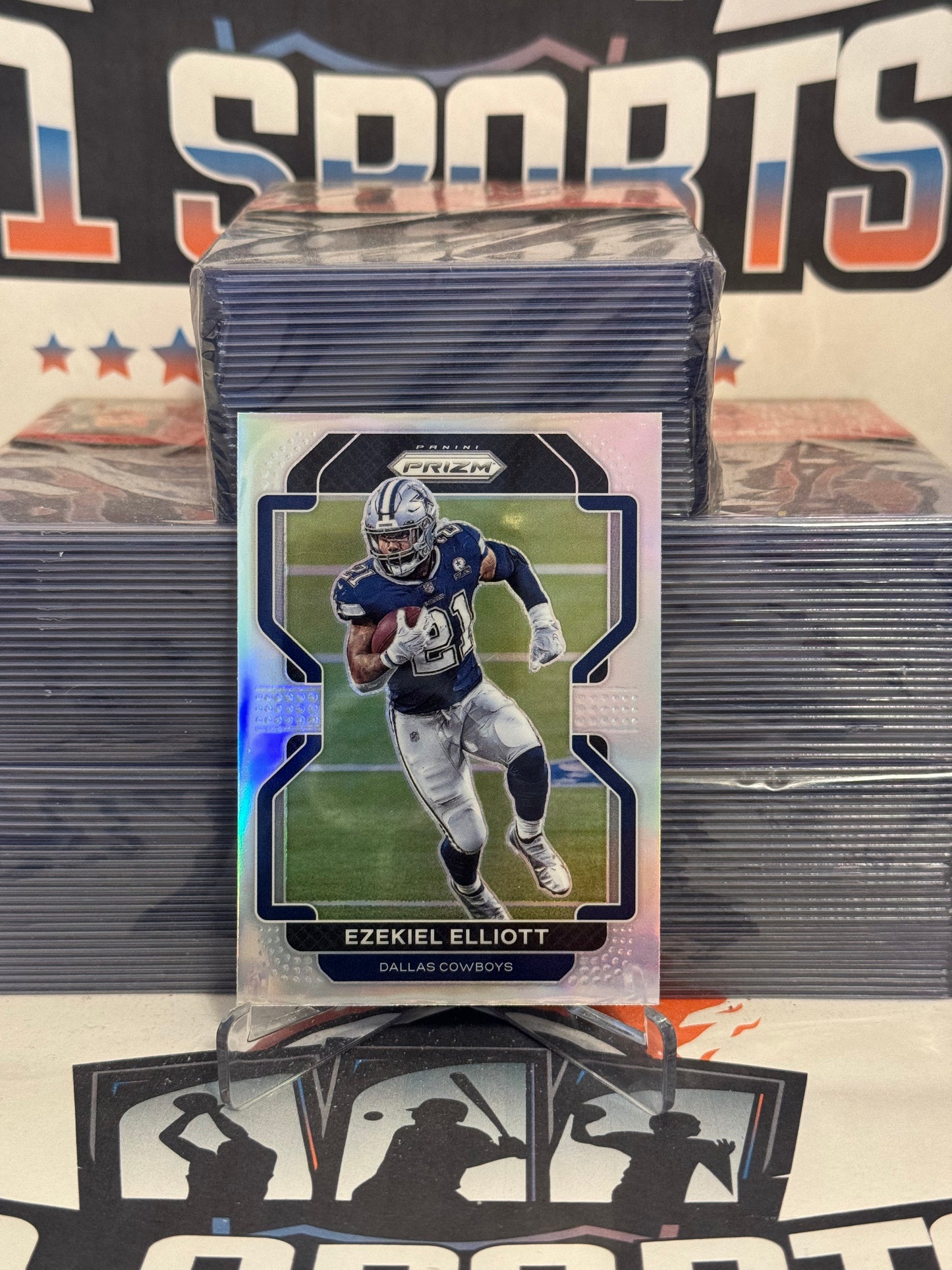 2021 Panini Prizm (Silver Prizm) Ezekiel Elliott #243